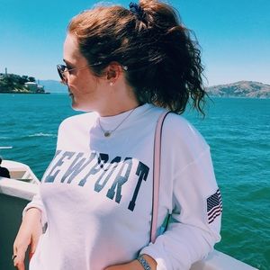 Newport Brandy Melville cropped sweatshirt